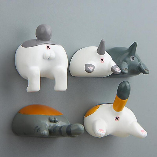 Cat Butt Magnets for Refrigerator, Practical Fridge Funny Decorations Present for Kitty Moms and Ca 1