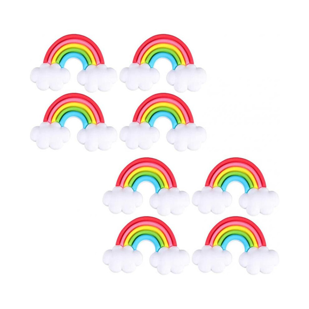 Aimant frigo 3D en silicone Aimant frigo décoratif Arc-en-ciel Décoration tableau blanc Autocollant