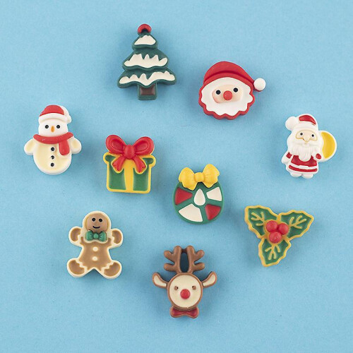 9 Pack Christmas Fridge Magnets for Fridge, Magnetic Board, Whiteboard, Kitchen, Classroom, Office, 1