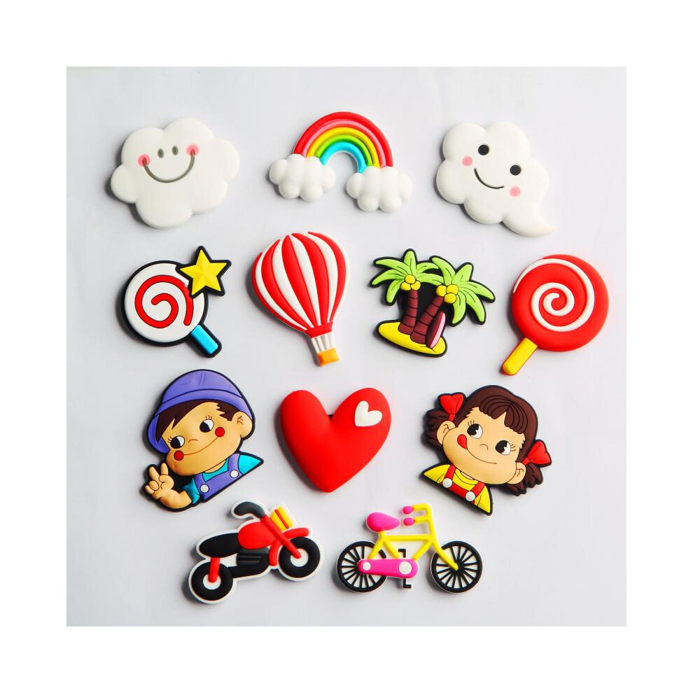 Autocollants créatifs pour couple, autocollants pour réfrigérateur, autocollants pour jouets de dessins animés pour enfants, éducation précoce