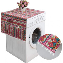 130 x 55cm Fridge Protective Cover with Storage Pockets,Washing Machine Dust Cover,Washing Machine