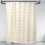 Amazon Basics Printed Fabric Shower Curtain 180 x 180 cm Gold Dollar 1