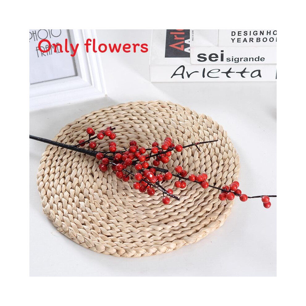 (StyleF) Chinensis Ilex Faux Berries Lucky Bucket Ginkgo Leaves Plastic Material Flower-image-OPC-PHH2CZ7-NEW