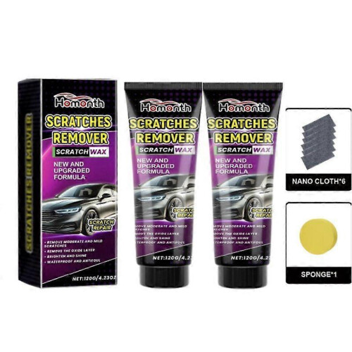 (2pcs)Nano Sparkle Cloth Car Scratch Remover Set,2025 New Car Scratch Remover