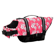 (Pink Flower, XXS) Life Dog Highvisibility Jacket Premium Pet Swimwear In Fluorescent Green And More