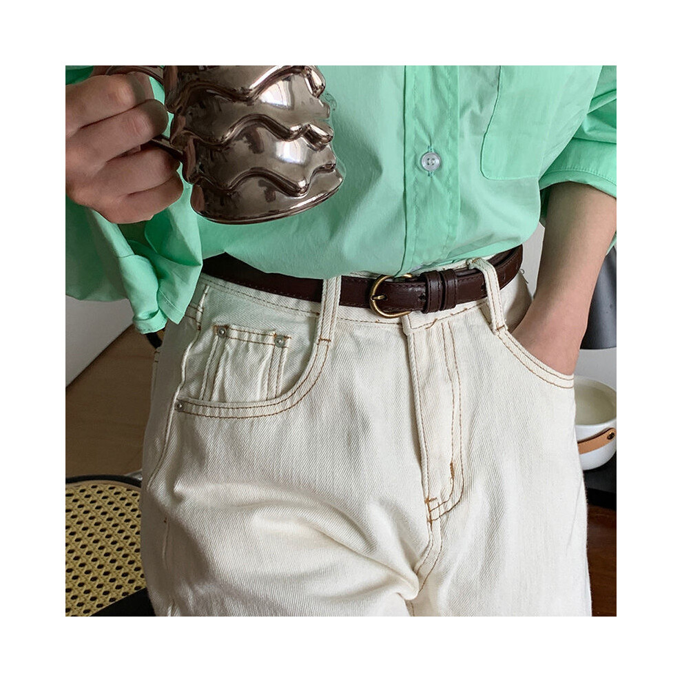 (StyleF) Girls Trendy Little Denim Pants Belt For Summer With Simple Design Elegant And-image-OPC-PHH5PQJ-NEW