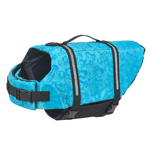 (Blue Bone, L) Trendy Pet Life Jacket With Customization Options For Dogs Various Colors In