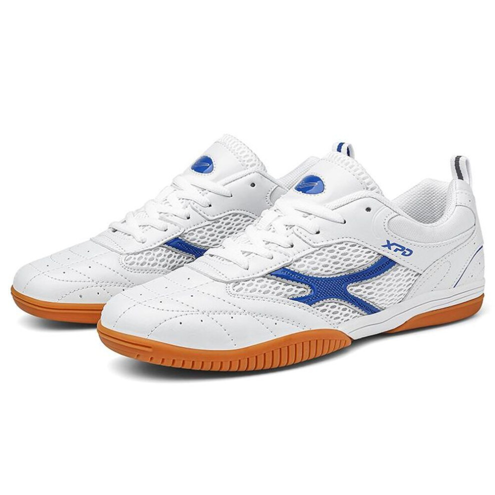 (white,blue, 38) Juvenile Adult Classic Shock Absorption Anti-skid and Wear-resistant Table Tennis Shoes Sports Shoes Training Shoes