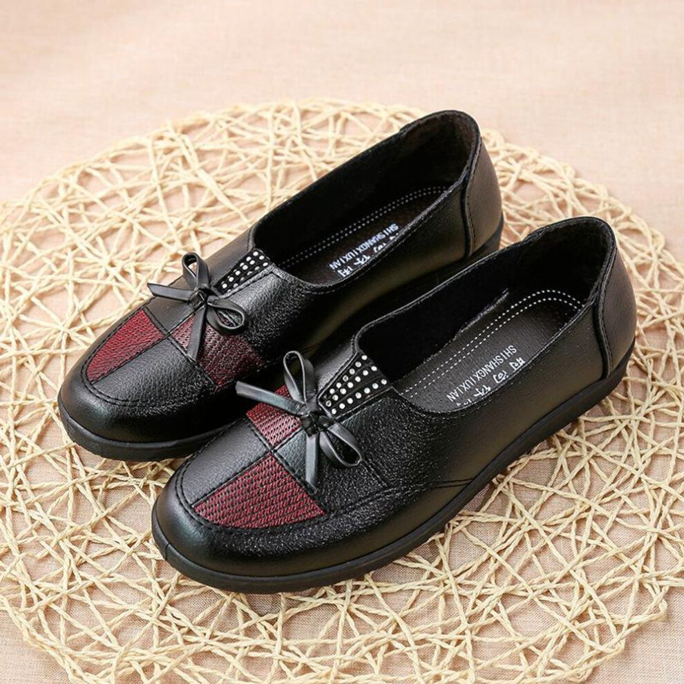 (black, 40) Women Leather Flats Female Flats Spring Shoes 2023 Classic Women &apos;S Loafers Casual Leather Shoes