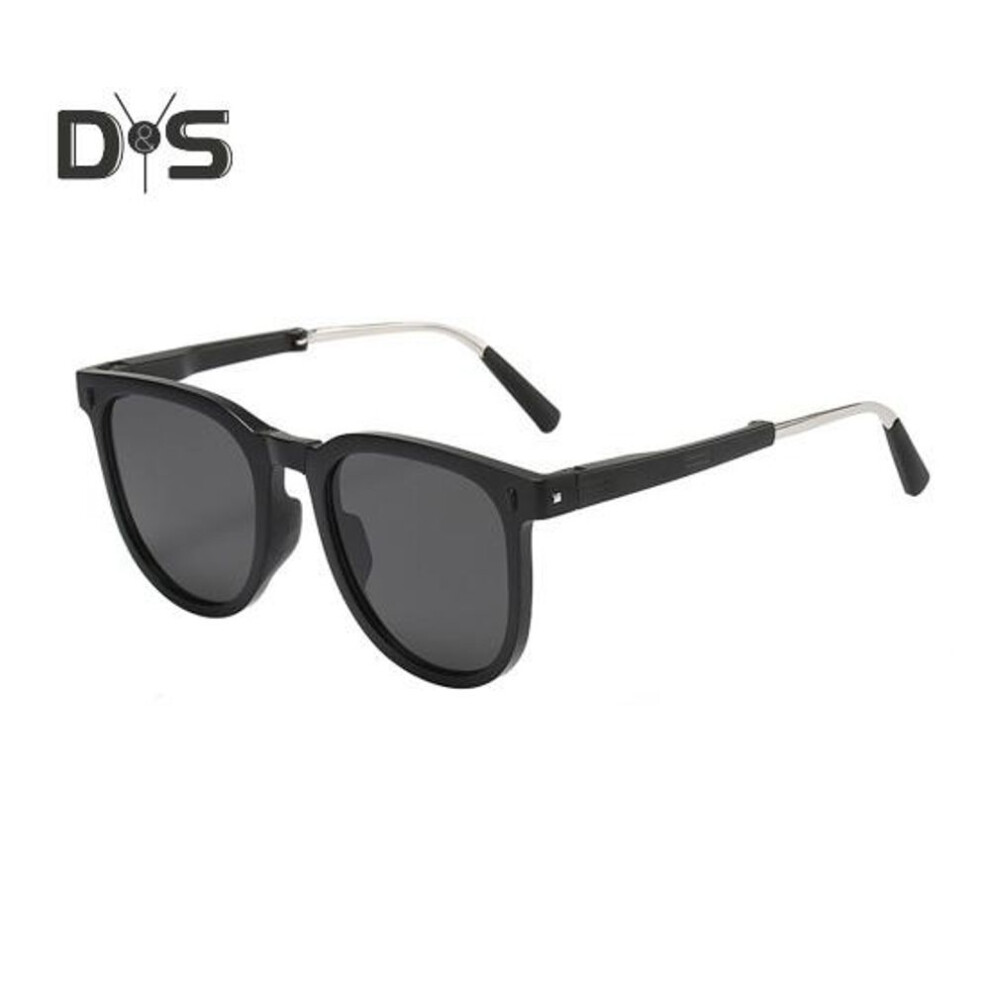 (black) Folding Sunglasses Foldable Polarized Sunglasses for Men Women UV Protection Shady Sun Glasses for Travel Camping Outdoor Sports