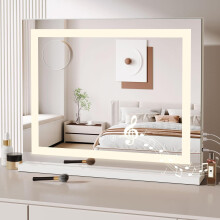 (With Bluetooth) Hollywood Vanity Mirror with Light 58 x 48 cm