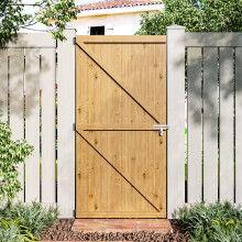 Garden Sanctuary 91CM Wide Pine Wood Garden Gate with Latch