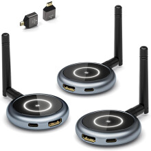 Wireless HDMI Transmitter and 2 Receivers 5.8G