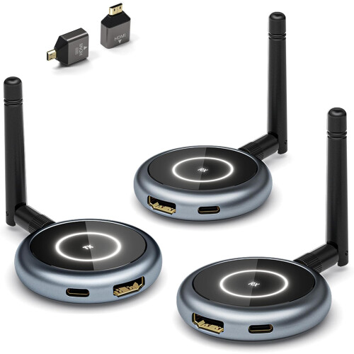 Wireless HDMI Transmitter and 2 Receivers 5.8G