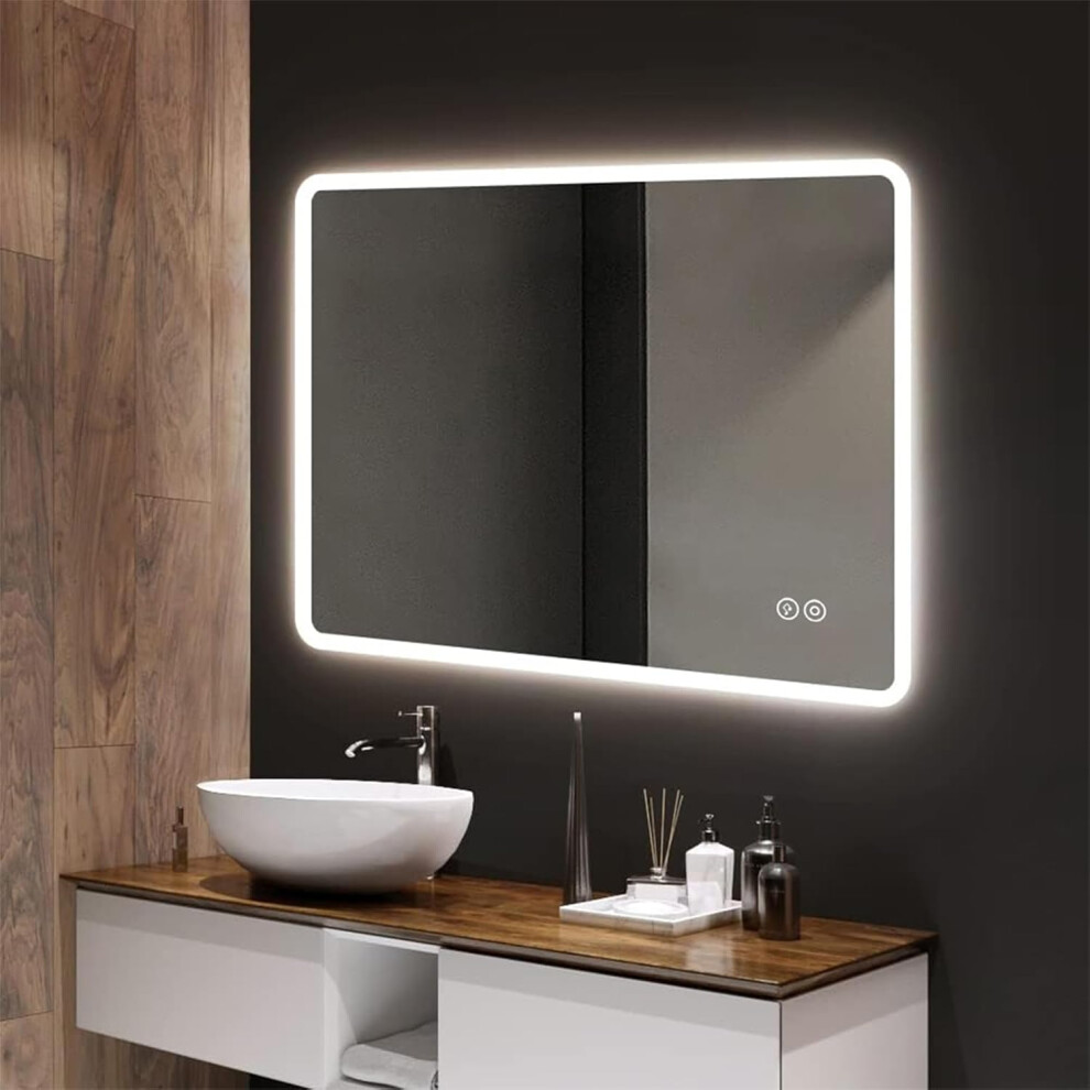 LED Bathroom Mirror with Bluetooth Speaker