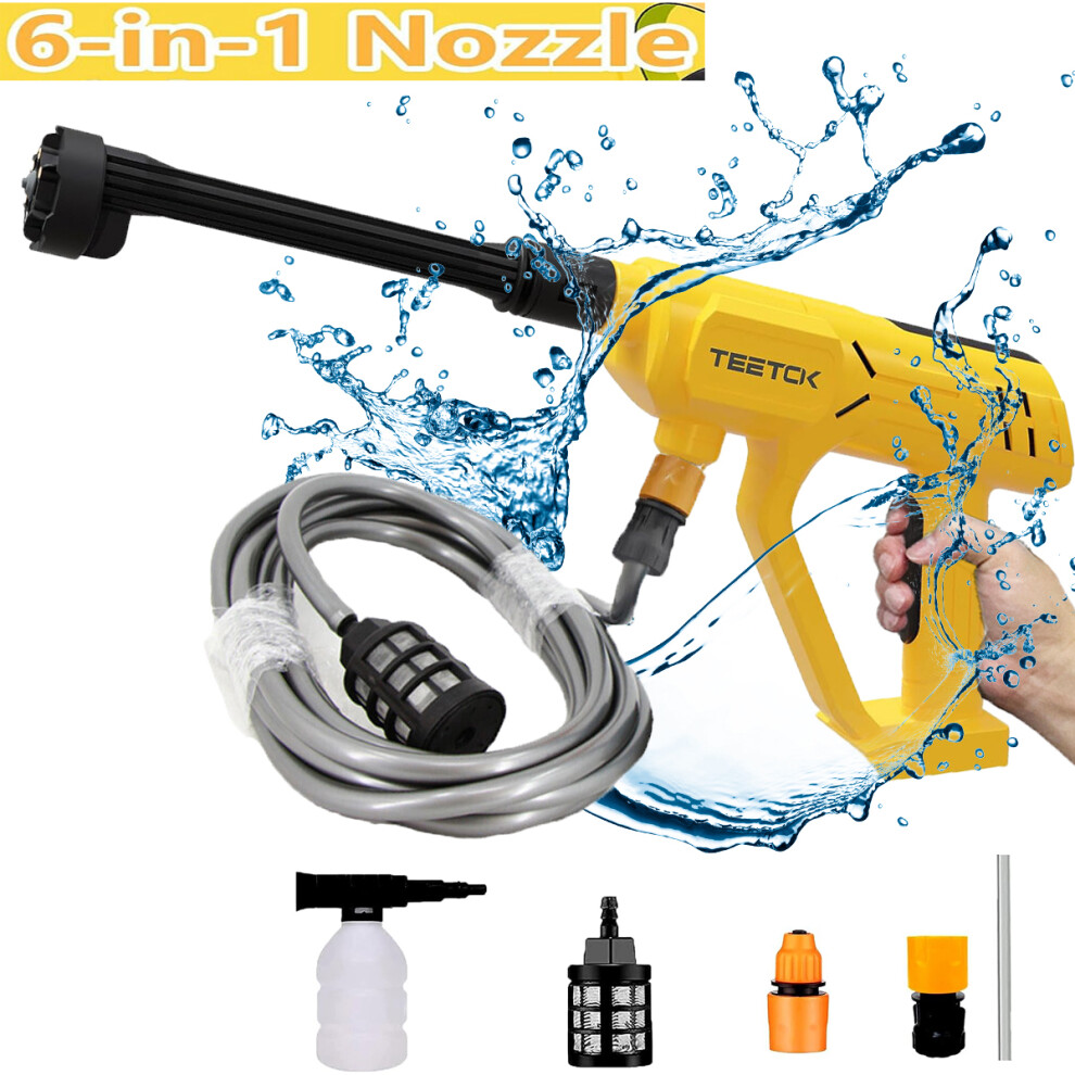 18V-21V High Pressure Washer Cordless Naked-DeWALT Battery Compatible