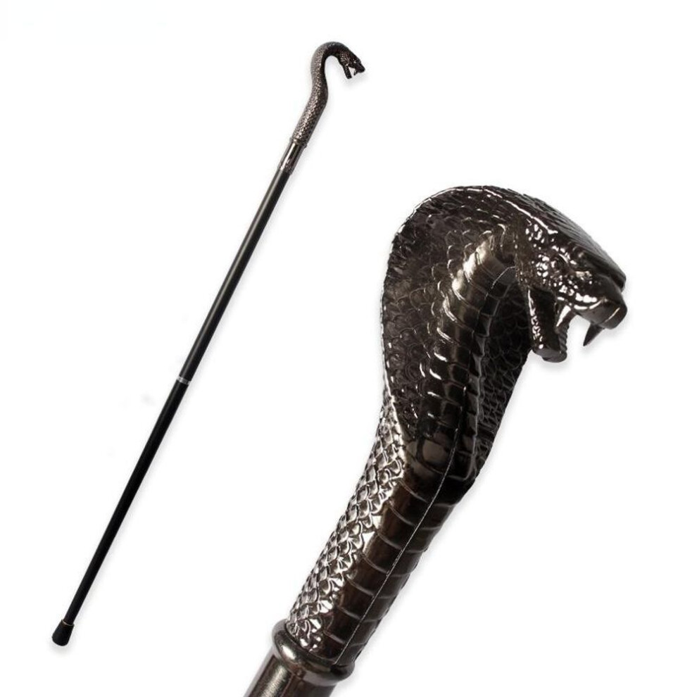 (silver) Cobra Head Luxury Walking Stick Canes Men Decorative Walking Cane Man Elegant Fashion Vintage Hand Cane Women Walking Stick