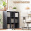 Homcom (Grey) HOMCOM 9 Cube Storage Unit Cabinet Bookcase Display Shelves 6