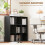 Homcom (Black) HOMCOM 9 Cube Storage Unit Cabinet Bookcase Display Shelves 6