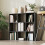 Homcom (Black) HOMCOM 9 Cube Storage Unit Cabinet Bookcase Display Shelves 9