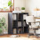 Homcom (Grey) HOMCOM 9 Cube Storage Unit Cabinet Bookcase Display Shelves 1
