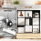 Homcom (Black) HOMCOM 9 Cube Storage Unit Cabinet Bookcase Display Shelves 7