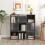 Homcom (Grey) HOMCOM 9 Cube Storage Unit Cabinet Bookcase Display Shelves 8