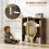 Homcom (Brown) HOMCOM 9 Cube Storage Unit Cabinet Bookcase Display Shelves 5