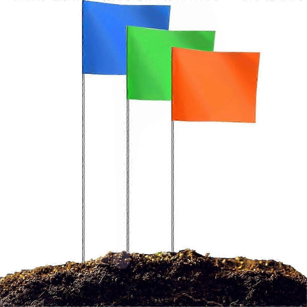 Photos - Other Garden Equipment Kikidex  100Pack Marking Flags,Marker Flags compatible with Lawn, 15x4x5 Inch Landscape Flgs, Irrigation Flags, L (As show, One size)