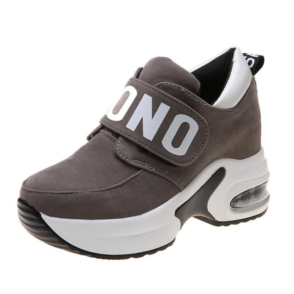 (grey, 39) Platform Wedge Sneakers Ladies Shoes Sneaker Casual Shoes Trainers Women Female Shoes Black Red Sneakers
