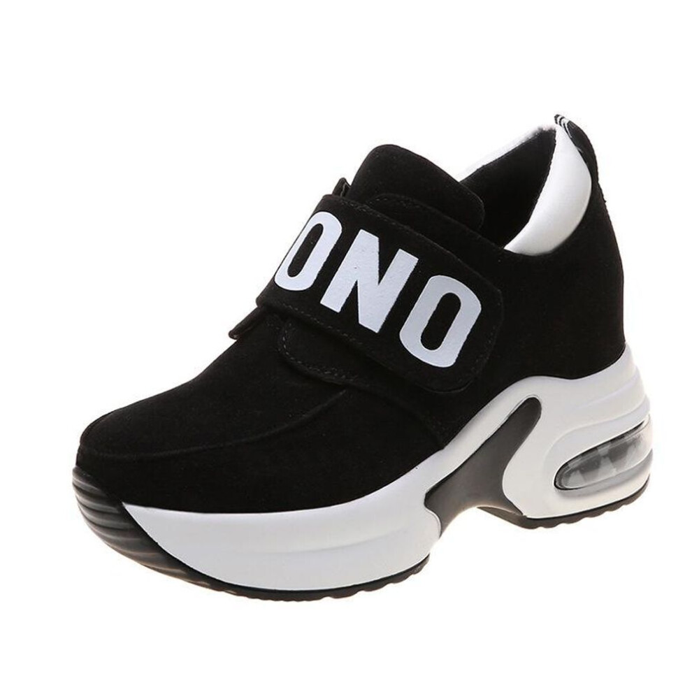 (black, 40) Platform Wedge Sneakers Ladies Shoes Sneaker Casual Shoes Trainers Women Female Shoes Black Red Sneakers