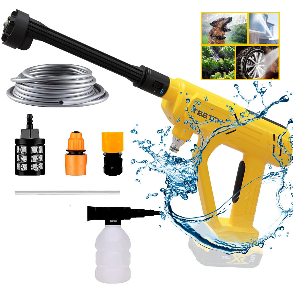 High Pressure Washer Spray Gun Jet Lance Trigger Wash Water-DeWALT Compatible