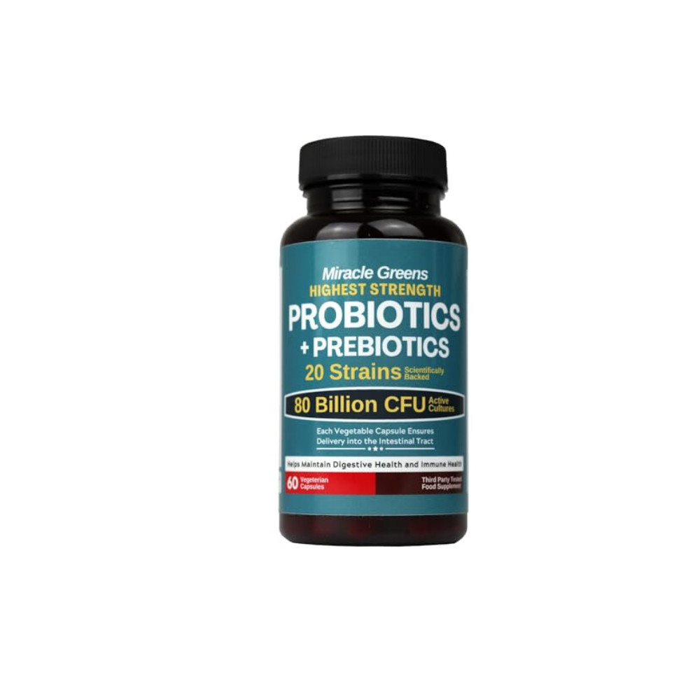 Macro Greens 80 Billion Cfu Probiotics - 20 Strains + Prebiotics | Digestive