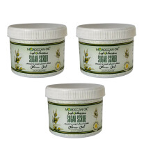 (PACK OF 3) Moroccan Oil Face And Body Sugar Scrub With Olive Oil - 500ml
