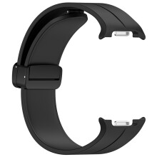 Watch Strap Magnetic Silicone Strap for Samsung Galaxy Watch8(40MM/44MM)/Watch 8 Classic (Black)