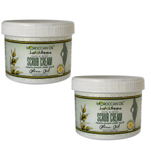 (PACK OF 2) Moroccan Face And Body Scrub Cream With Olive Oil - 500ml