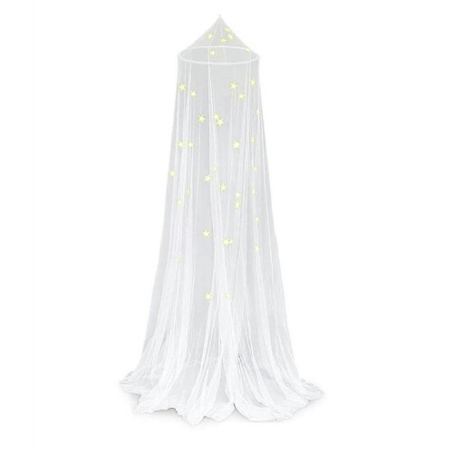 Mosquito Net Bed with Luminous Stars, Canopy Mosquito Net Bed