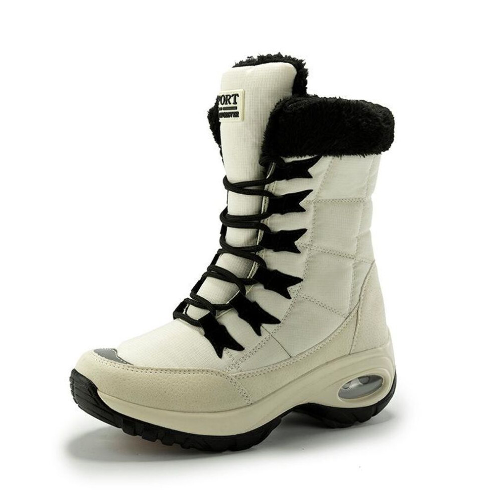(white, 42) Autumn and Winter New Travel Agency Large Outdoor Sports Women&apos;s Shoes Outside Snow Boots Cotton Shoes