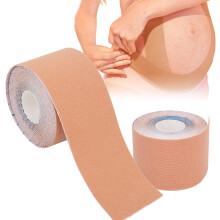 2 Rolls Maternity Belt, Pregnancy Tape, Prenatal Abdominal Support Belt, Abdominal Support, Simple Elastic Belt, 7.5cm*5M