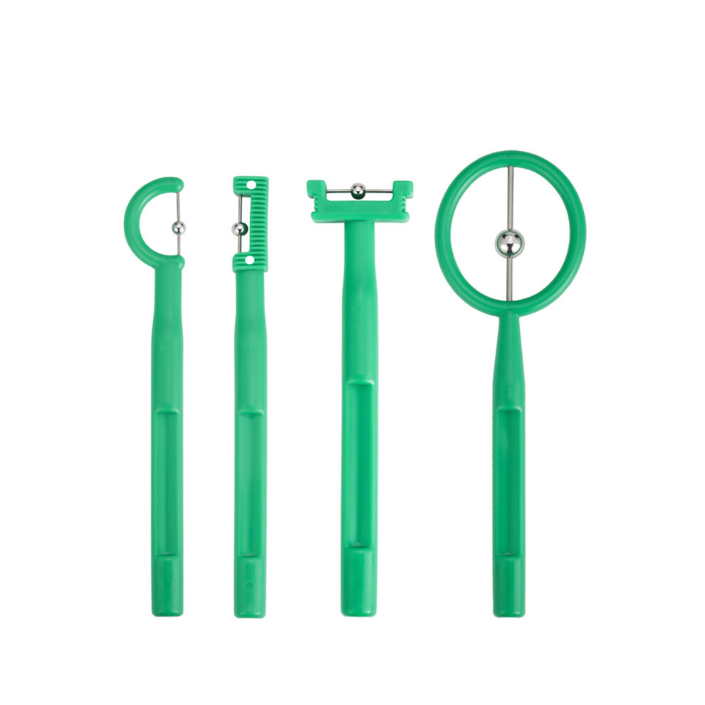 Gogerstar Green (Green) 3Pcs Tongue Tip Exercise Set, Lateralization Elevation Cleaning Lifting Tool Oral Muscle Training Set Exerciser Language Trainer