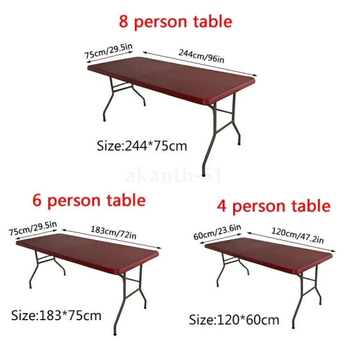 (Sky Blue, 120*60CM) Waterproof Table Cover Elastic Fitted Tablecloth Oil Proof Protector Rectangular New 1