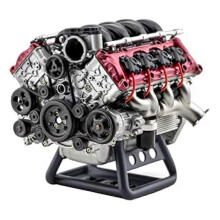 (As show, One size) Mini V8 Engine Running Kit, Ax90104 Scx10 Second Generation Capra VS4-10 Pro Ultra