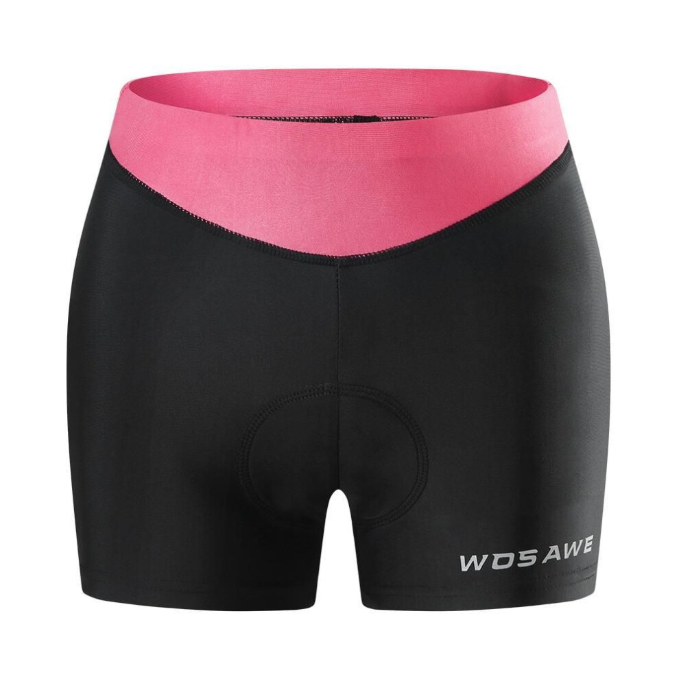 (pink, L) Cycling Underpants WOSAWE Women Road Bike Shorts Gel Padded