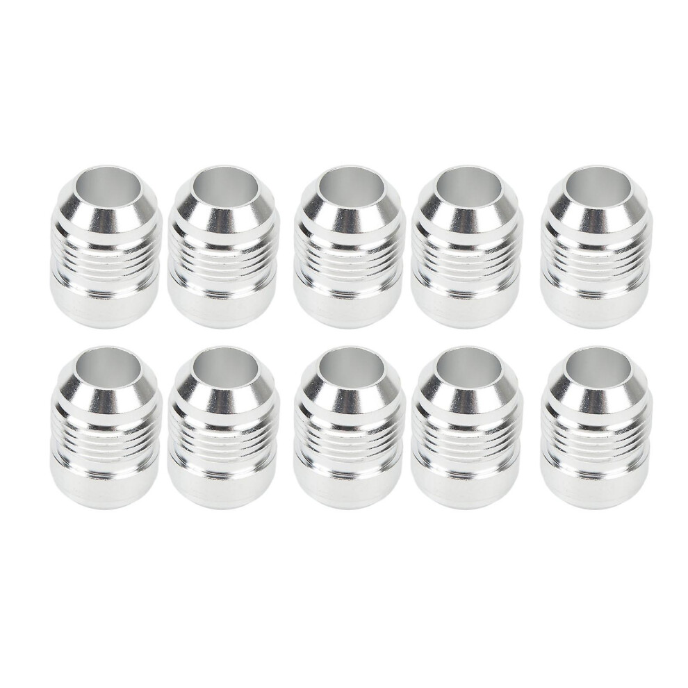 (As Show, One Size) 10Pcs An10 Thread Male Billet With 3/4In Diameter Male Thread Weld On Fitting Bung Universal Aluminum Male Weld Fitting Adapter 4909775713268