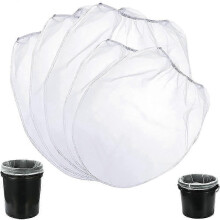 (As show, One size) 30 Pieces Paint Strainer Bags 20Pcs 5 Gallon White Fine Mesh Filters Bag 10Pcs1 Gallon Paint Filter