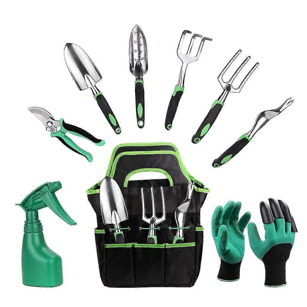 (As show, One size) Garden Tool Set, 9 in 1 Garden Tool , Tool Bag Garden for Planting-image-OPC-PHH6NTD-NEW