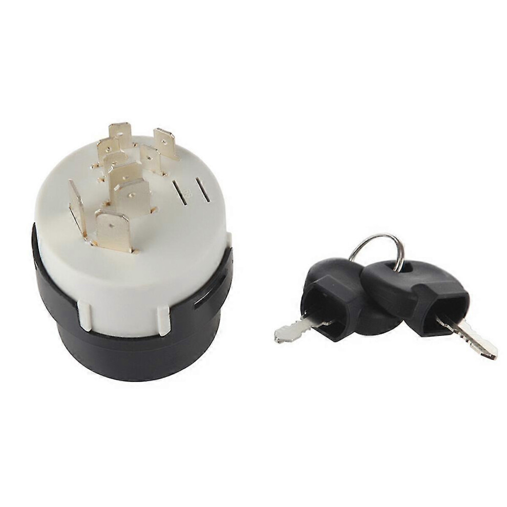 Kikidex (As Show, One Size) Compatible With Backhoe Loader 3Cx 4Cx Ignition Switch 701/80184 701 80184 701-80184 9P Ignition Switch Startin