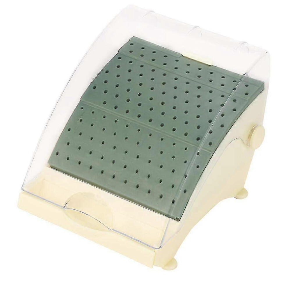 Kikidex (As Show, One Size) 142 Holes Dental Burs Bur Block Holder Holds /Holder Station+Pull Out Drawer