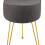 (Gray) Round Dressing Table Stool Vanity Seat Comfortable Stool for Dressing Table 1