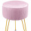 (Pink) Round Dressing Table Stool Vanity Seat Comfortable Stool for Dressing Table 1